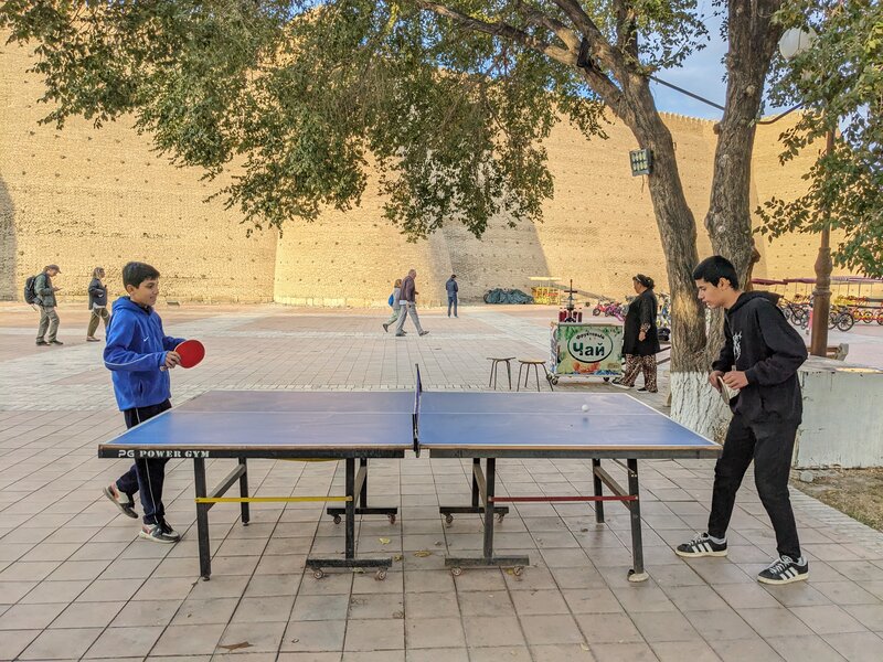 The table tennis games near the fortress felt like the closest thing, among everything I saw that day, to being real.