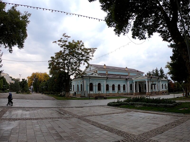 It had rained through the night in Samarkand, and the morning streets were wet and gloomy.