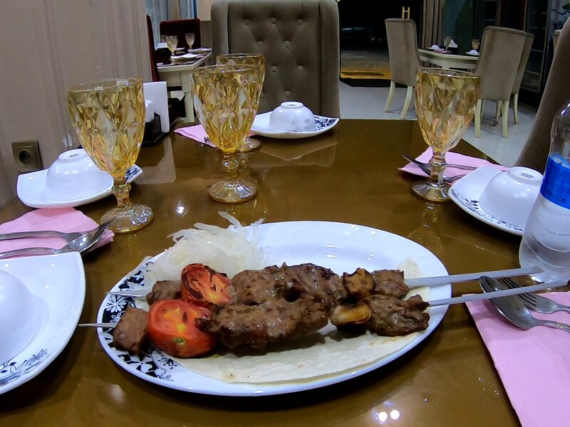 I downed the lamb shashlik before hurrying off to the station. They reminded me of the breakfast with Sam in that cold morning in Urumqi.