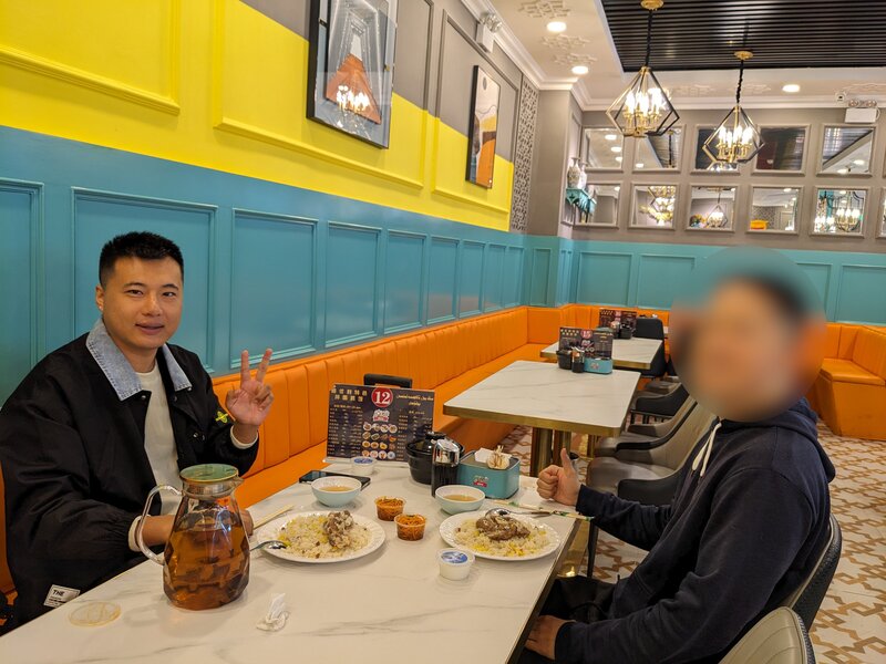 A Xinjiang breakfast. Sam wouldn&rsquo;t let me pay.